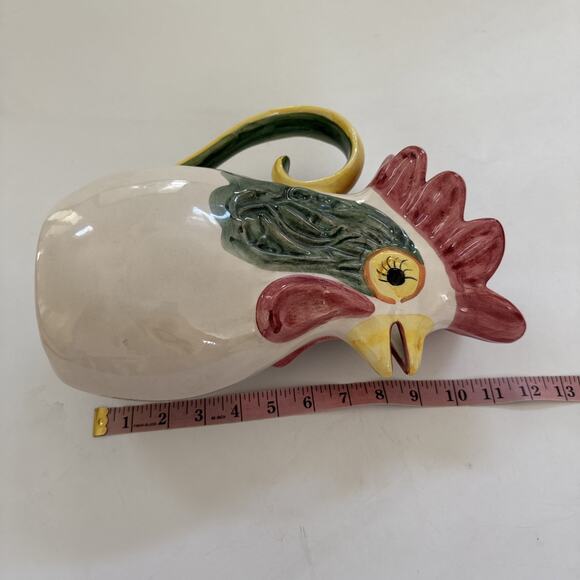 Vintage‎ JF Vestal Rooster Pitcher Made in Portugal Farmhouse Country Decor - Picture 7 of 11